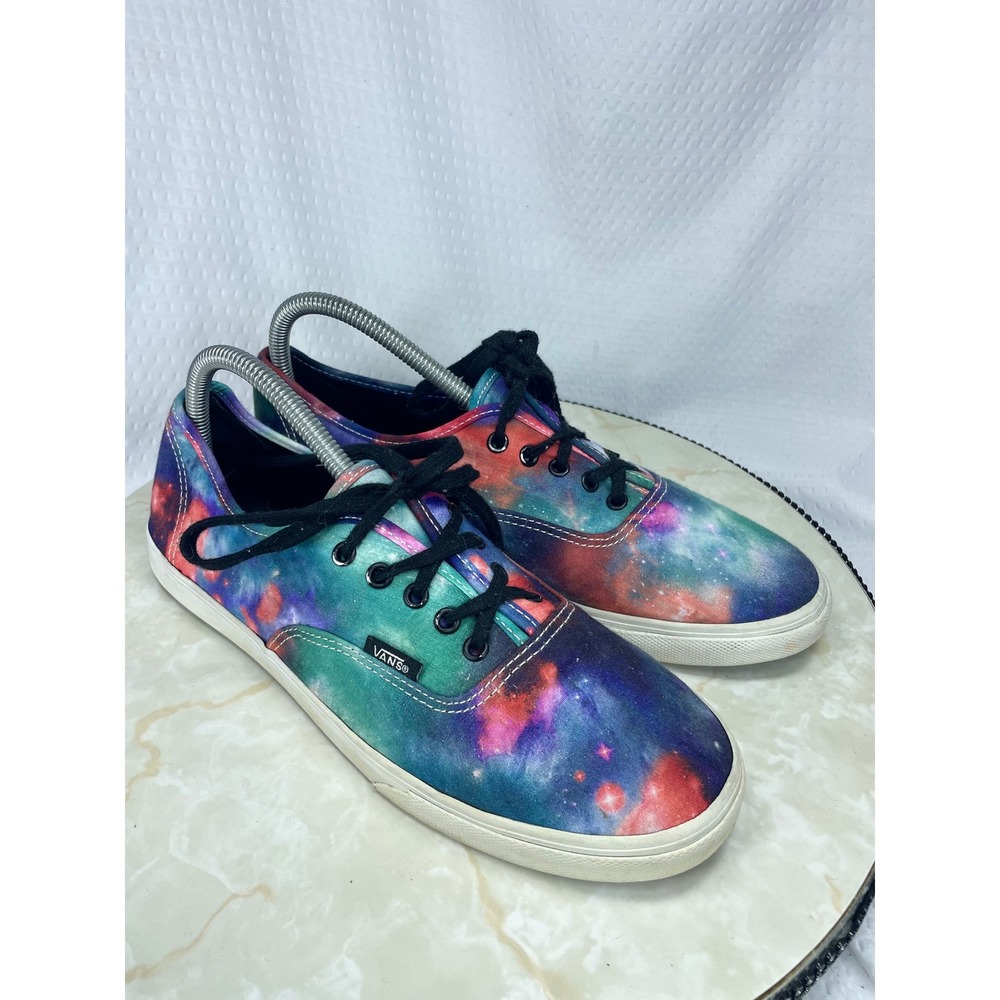 Vans Galaxy Print Authentic Low Top Shoes Women 10 Multicolor Streetwear Sneaker